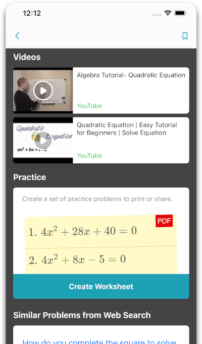 Math solver